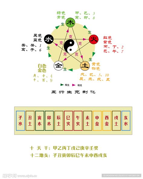 地支五行|天干地支五行对照表图 阴阳五行